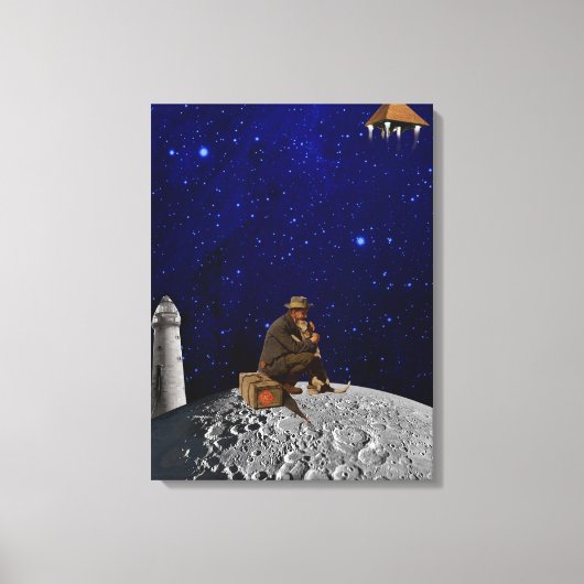 De vuurtoren keerde terug naar huis canvas afdruk (Voorkant)