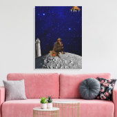 De vuurtoren keerde terug naar huis canvas afdruk (Insitu (Woonkamer))