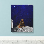 De vuurtoren keerde terug naar huis canvas afdruk (Insitu (Houten vloer))