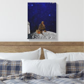 De vuurtoren keerde terug naar huis canvas afdruk (Insitu (Slaapkamer))