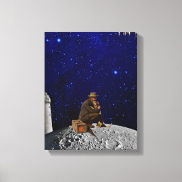 De vuurtoren keerde terug naar huis canvas afdruk