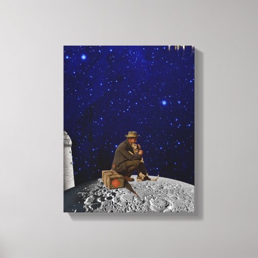 De vuurtoren keerde terug naar huis canvas afdruk (Voorkant)