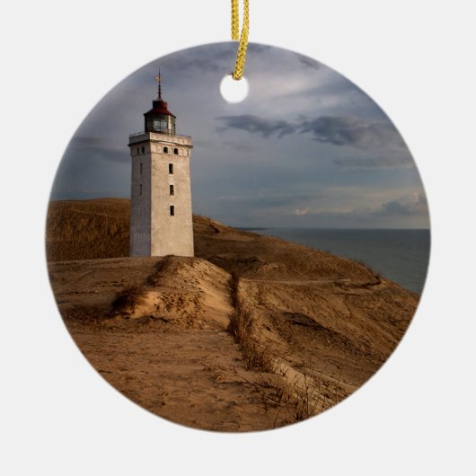 De vuurtoren keramisch ornament (Voorkant)