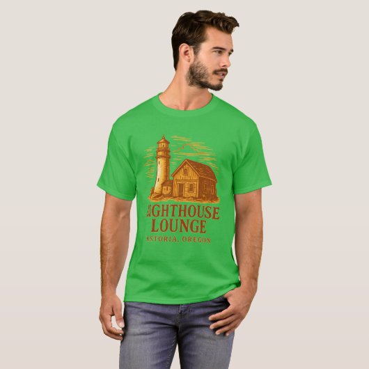 De vuurtoren lounge t-shirt (Voorkant volledig)