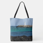 De vuurtoren op een tote bag (Achterkant)