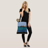 De vuurtoren op een tote bag (Op model)