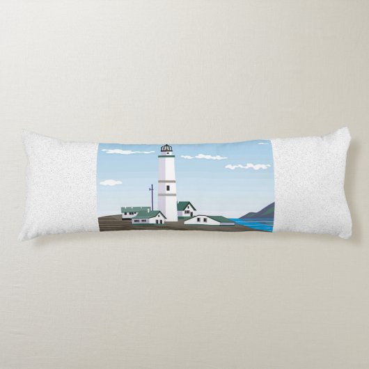 De vuurtoren op het plein - lichaamskussen (Voorkant)