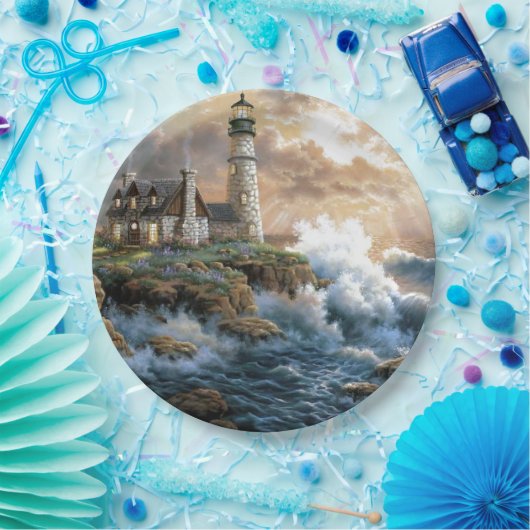 De vuurtoren papieren bordje (Feest)