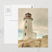 De vuurtoren, Peggy's Cove, Nova Scotia. Briefkaart (Voorkant / Achterkant)