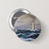 De vuurtoren ronde button 5,7 cm (Voorkant /achterkant)