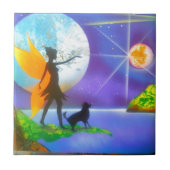 De vuurtoren tegeltje (Voorkant)