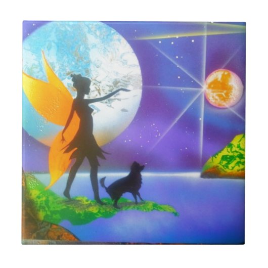 De vuurtoren tegeltje (Voorkant)