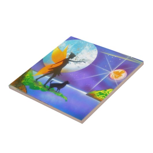 De vuurtoren tegeltje (Zijkant)