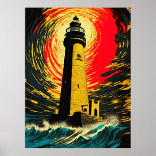 De vuurtoren van Alexandrië: een ruimte-tijd reali Poster