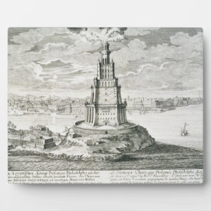 De vuurtoren van Alexandrië, plaat 9 uit 'Entwurf 