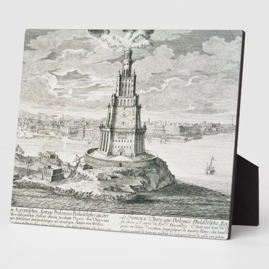 De vuurtoren van Alexandrië, plaat 9 uit 'Entwurf  (Zijkant)