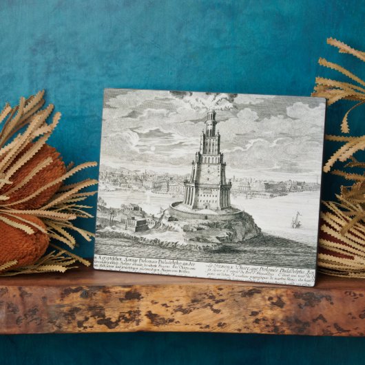 De vuurtoren van Alexandrië, plaat 9 uit 'Entwurf  (Zijkant)