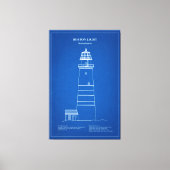 De vuurtoren van Boston - Massachusetts - AD Canvas Afdruk (Voorkant)
