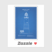 De vuurtoren van Boston - Massachusetts - AD Sticker (Vel)