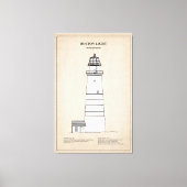 De vuurtoren van Boston - Massachusetts - SBD Canvas Afdruk (Voorkant)