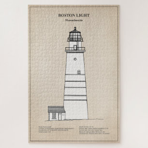 De vuurtoren van Boston - Massachusetts - SBD Legpuzzel