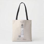 De vuurtoren van Boston - Massachusetts - SBD Tote Bag (Voorkant)