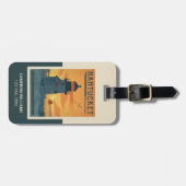 De vuurtoren van Brant Point | Nantucket MA Bagagelabel (Voorkant horizontaal)