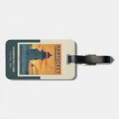 De vuurtoren van Brant Point | Nantucket MA Bagagelabel (Achterkant horizontaal)