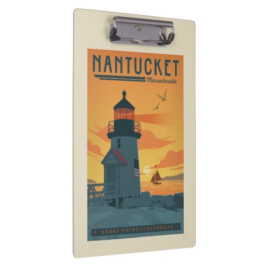 De vuurtoren van Brant Point | Nantucket MA Klembord (Rechts)