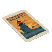 De vuurtoren van Brant Point | Nantucket MA Magneet (Rechterzijde)