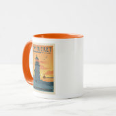 De vuurtoren van Brant Point | Nantucket MA Mok (Voorkant links)