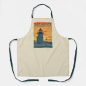 De vuurtoren van Brant Point | Nantucket MA Schort (Voorkant)