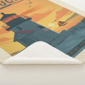 De vuurtoren van Brant Point | Nantucket MA Sherpa Deken (3/4)