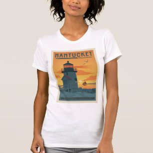 De vuurtoren van Brant Point   Nantucket MA T-shirt