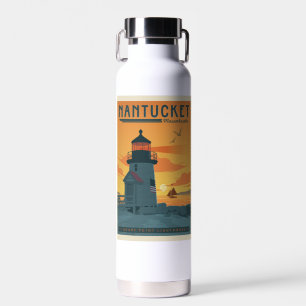 De vuurtoren van Brant Point Nantucket MA Waterfles