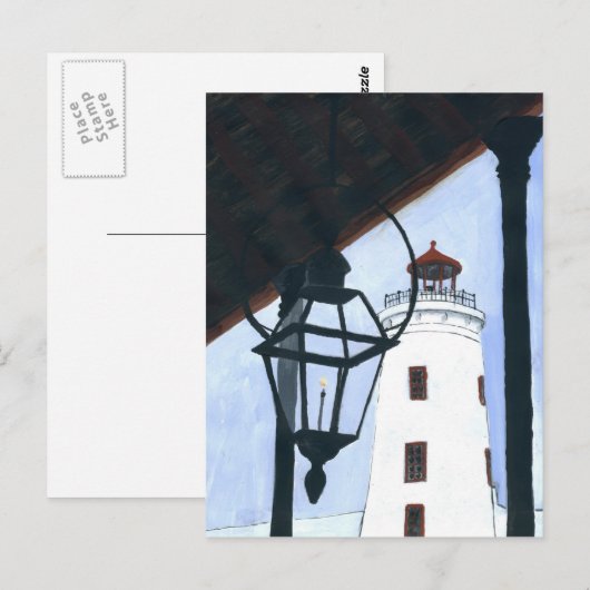 De vuurtoren van Camp Street Briefkaart (Voorkant / Achterkant)