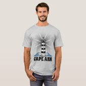 De vuurtoren van Cape Ann New England T-shirt (Voorkant volledig)
