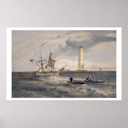 De vuurtoren van Cape Chersonese, bord van 'The Th Poster (Voorkant)