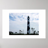 De vuurtoren van Cape Lookout Poster (Voorkant)