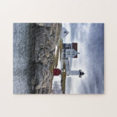 De vuurtoren van Cape Neddick, York, Maine Legpuzzel (Horizontaal)