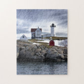 De vuurtoren van Cape Neddick, York, Maine Legpuzzel (Verticaal)