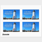 De vuurtoren van Cape Poge, Massachusetts Stickers (Vel)