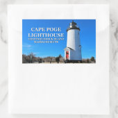 De vuurtoren van Cape Poge, Massachusetts Stickers (Tas)