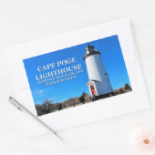 De vuurtoren van Cape Poge, Massachusetts Stickers (Envelop)