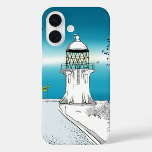 De vuurtoren van Cape Reinga iPhone 16 Hoesje