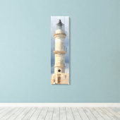 De vuurtoren van Chania Vertical Canvas Kunst (Insitu (Houten vloer))