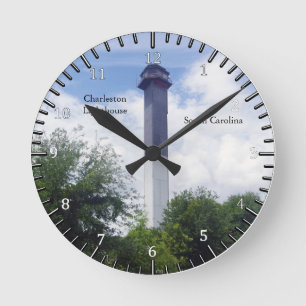 De vuurtoren van Charleston Ronde Klok
