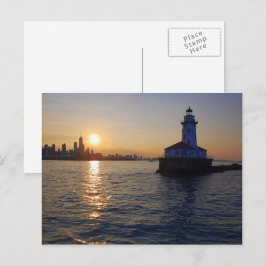 De vuurtoren van Chicago Briefkaart (Voorkant / Achterkant)