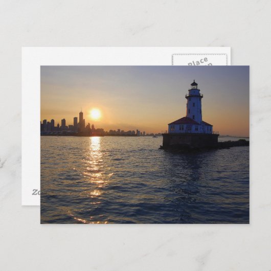 De vuurtoren van Chicago Briefkaart (Voorkant / Achterkant)