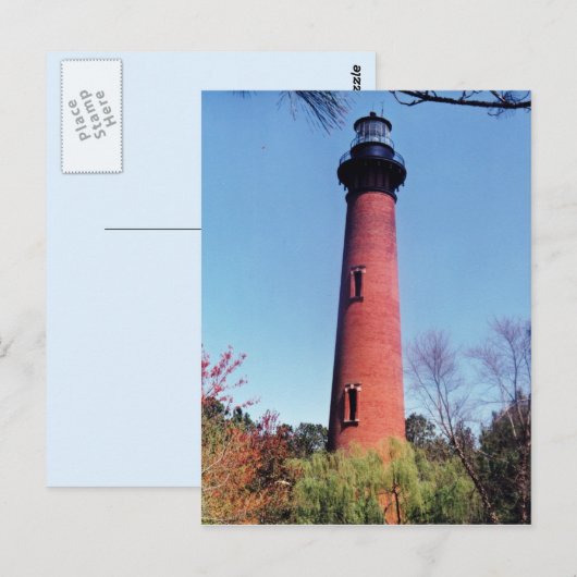 De Vuurtoren van Currituck Briefkaart (Voorkant / Achterkant)